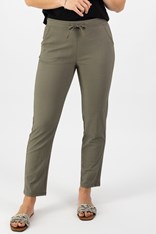 PANTS ANKLE GRAZER SLIM LEG COTTON BLEND - army