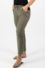 PANTS ANKLE GRAZER SLIM LEG COTTON BLEND - army