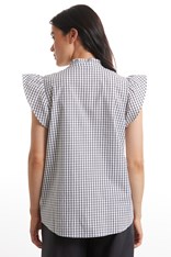 SHIRT S/SLEEVE IBIZA COTTON BLEND YTMS44 - white check