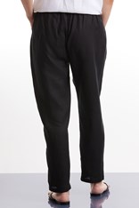 PANTS KIRSTY 100% LINEN YTMS48171 - black