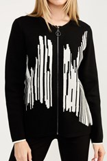 JACKET ZIP KIMBELL - black white