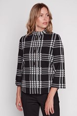 JACKET BRIDGET - black white