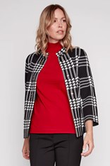 JACKET BRIDGET - black white
