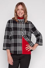 JACKET BRIDGET - black white