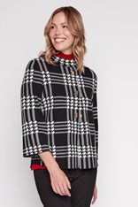 JACKET BRIDGET - black white