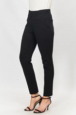 PANTS PONTI PULL ON REGINA - black