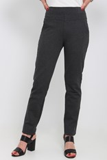 PANTS PONTI PULL ON REGINA - charcoal