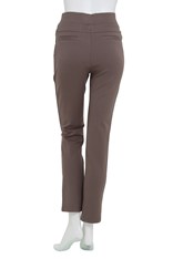 PANTS PONTI PULL ON REGINA - taupe