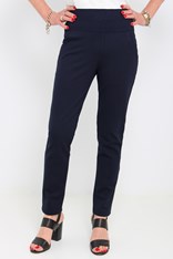 PANTS PONTI PULL ON REGINA - navy