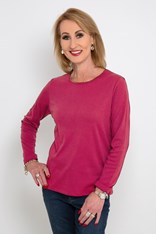 TOP MERANDA SATIN BINDING COTTON/POLYEST - blush