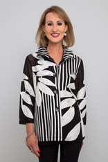 JACKET SAMANTHA - black white