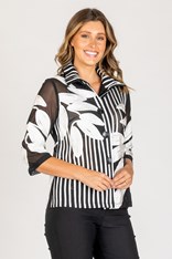 JACKET SAMANTHA - black white