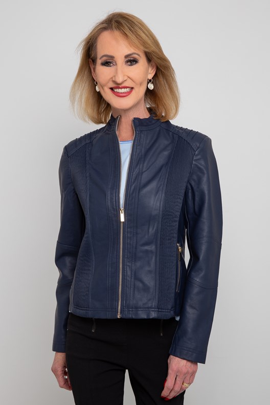 JACKET BIKER LEATHERETTE