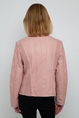 JACKET BIKER LEATHERETTE - dusty pink