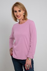 TOP MERANDA SATIN BINDING COTTON/POLYEST - dusty pink