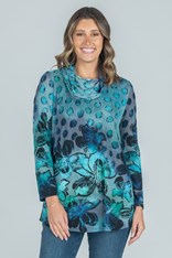 TUNIC COWL NECK KIMBERLEY - emerald