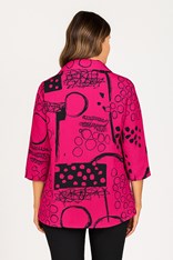 SHIRT ABSTRACT GILDA - cerise
