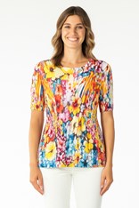 TOP CRUSHED ROSALIND - floral canvas