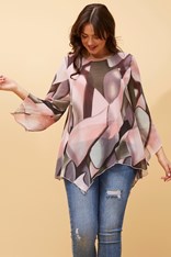 TOP OVERLAY EMILY - blush rose