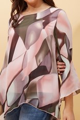TOP OVERLAY EMILY - blush rose
