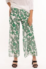 PANTS XANANDU SILK BLEND 11-65116 - green