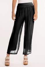 PANTS WHISPY SILK BLEND 11/8897 - black