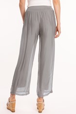 PANTS WHISPY SILK BLEND 11/8897 - silver