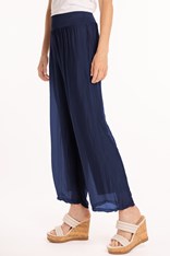 PANTS WHISPY SILK BLEND 11/8897 - navy