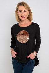 TOP CIRCLE GABY COTTON - bronze