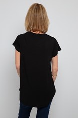 TOP TEE VALETINO - black