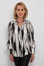 SHIRT FLORENCE - black chalk