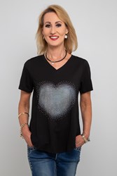 TOP TEE SPARKLY HEART