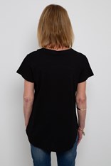 TOP SILVER STAR - black