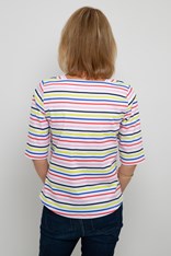 TOP TEE ELBOW SLEEVE EVEN KEEL - stripe