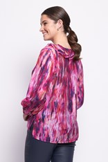 BLOUSE FRILLS RITA - spanish rose