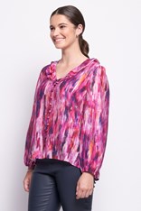 BLOUSE FRILLS RITA - spanish rose