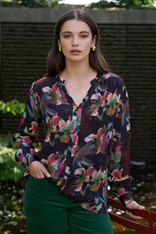 BLOUSE MAGIC TOUCH - black floral