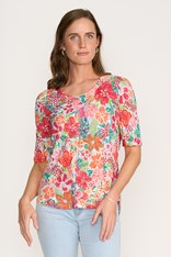 TOP TEE ROUND NECK LADY - orange blossom