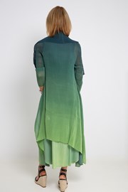 COAT LONG COLLARE AC2404 - forest ombre
