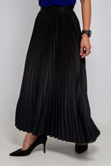 SKIRT BOXY PLEATED ASK102 - black