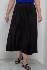 SKIRT BOXY PLEATED ASK102 - black