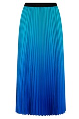 SKIRT BOXY PLEATED ASK102 - blue dazzling bird