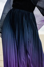 SKIRT BOXY PLEATED ASK102 - blueberry lavender