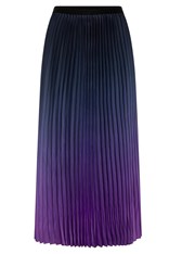 SKIRT BOXY PLEATED ASK102 - blueberry lavender