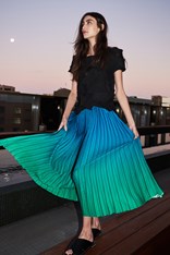 SKIRT BOXY PLEATED ASK102 - biscay bay