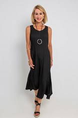 DRESS ESTRELLA LONG AD1072L - black