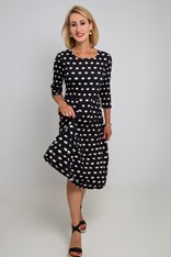 DRESS SMASH 3/4 SLEEVE PCKT PRINT ADC544 - elliptical spot