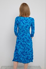 DRESS SMASH 3/4 SLEEVE PCKT PRINT ADC544 - blue butterflies