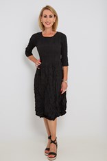 DRESS SMASH 3/4 SLEEVE PCKT PLAIN ADC544 - black