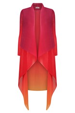 COAT LONG COLLARE AC2404 - festival sunrise